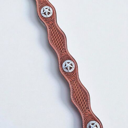 DANIEL'S ARTPLANET Men's Western Leather Belt Handmade Full Grain Leather Tooled Cowboy Belt with Removable Buckle 1.5" in Kuwait