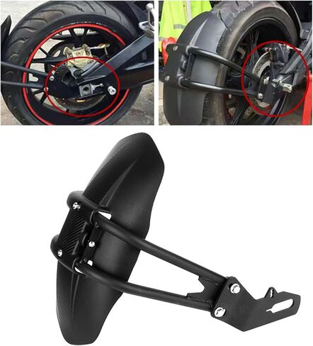 Motorcycle Rear Mudguard, Motorcycle Modified, Univeral Rear Cover Back Mudguard Protector (Black), other in Saudi Arabia