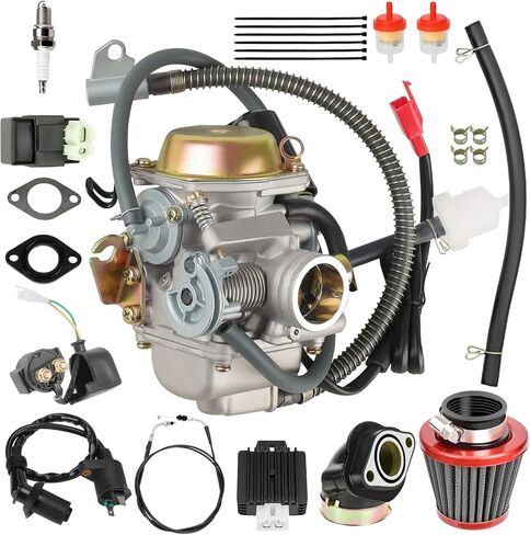 مكربن ​​RYTIME 50CC GY6 مناسب لـ 49cc 50cc 139QMA 139QMB PD18J 4 محركات كارب السكتة الدماغية Taotao Baja Roketa Sunl Kazuma Kymco الصينية سكوتر الدراجة ATV Gokart مع مدخل مشعب in Kuwait