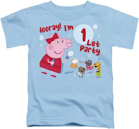 Peppa Pig Hooray I'm 1 Birthday Toddler Little Girls T Shirt in Saudi Arabia