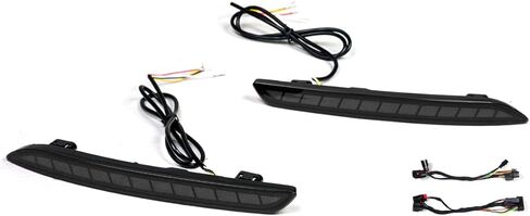 JDM Smoke Tinted Lens Rear Bumper Side Reflector LED Sequential Light Compatible for 2023-2025 Honda Accord in Saudi Arabia