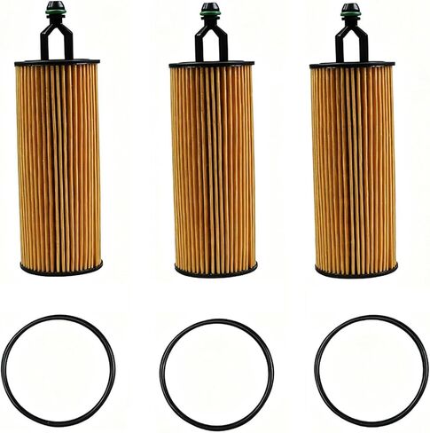 3 PCS Engine Oil Filter 68191349AA for Jeep Wrangler Grand Cherokee JK for Chrysler 200 300 Durango Grand Journey for Ram 1500 2500 3500 68191349AB 68191349AC in Saudi Arabia