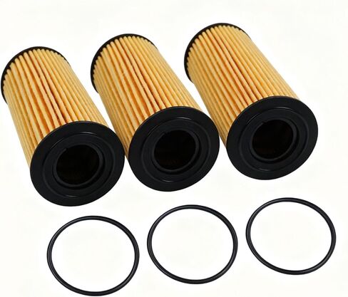 3 PCS Engine Oil Filter 68191349AA for Jeep Wrangler Grand Cherokee JK for Chrysler 200 300 Durango Grand Journey for Ram 1500 2500 3500 68191349AB 68191349AC in Saudi Arabia