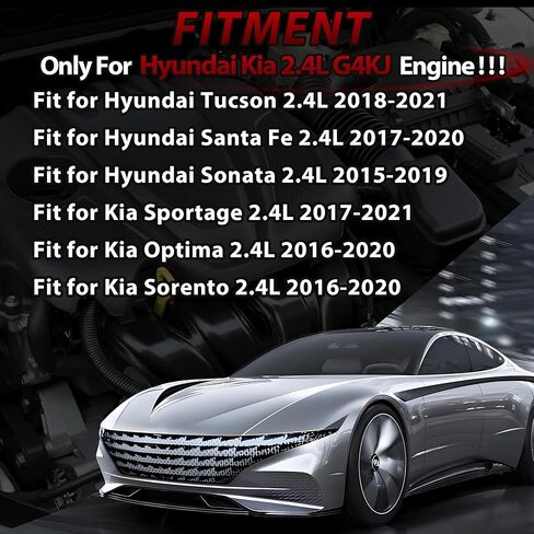 G4KJ 2.4 Engine Rebuild Overhaul Kit With Crankshaft & Piston & Connecting Rods Fit For Hyundai Tucson Sonata Santa Fe Kia Sorento Optima Sportage 2.4L 2011-2020 Replace# 23111-2G200 23510-2G500 in Kuwait