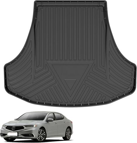 Elsetyler مناسب تمامًا لبطانة البضائع Acura TLX 2015-2020 - أسود TPE مناسب لجميع الأحوال الجوية شديد التحمل مقاوم للماء لدرج البضائع الخلفي وواقي أرضية صندوق السيارة in Saudi Arabia