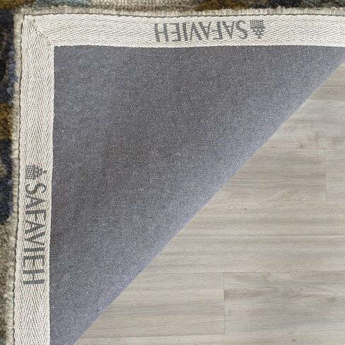 SAFAVIEH Blossom Collection 2'3" x 8' Beige / Multi BLM403A Handmade Premium Wool Runner Rug in Saudi Arabia
