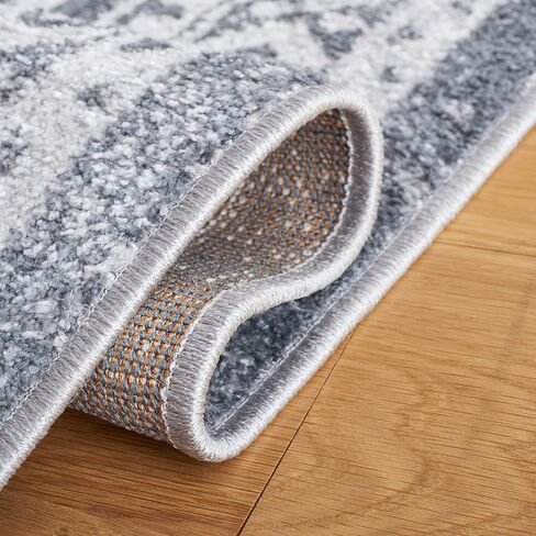 SAFAVIEH Toscana Collection Runner Rug - 2' x 9', Grey & Ivory, Rustic Oriental Design, Non-Shedding & Easy Care, Ideal for High Traffic Areas in Living Room, Bedroom (TOS658F) in Saudi Arabia