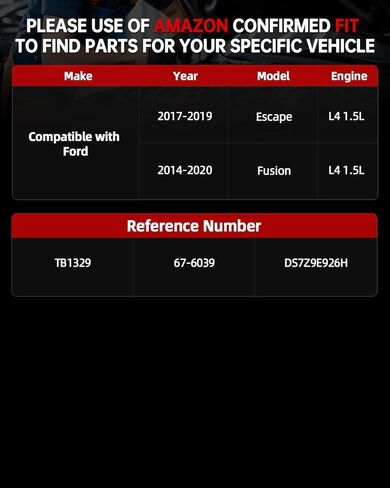هيكل الخانق الإلكتروني OKLPF متوافق مع موديلات Ford Escape Fusion 2014 2015 2016 2017 2018 2019 2020 L4 1.5L، رقم الاستبدال TB1329 67-6039 DS7Z9E926H in Saudi Arabia