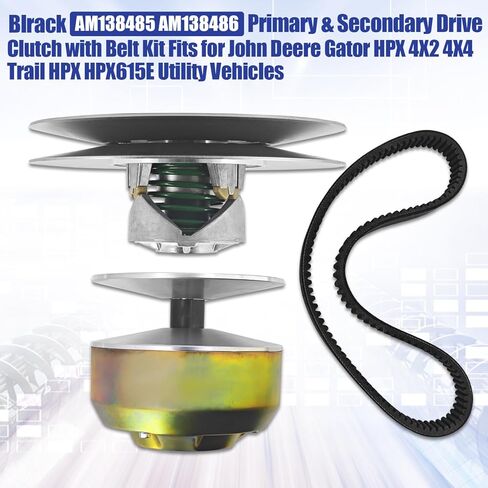 AM138485 AM138486 Primary & Secondary Drive Clutch with Belt Kit Fits for John Deere Gator HPX 4X2 4X4 Trail HPX HPX615E Utility Vehicles in Saudi Arabia