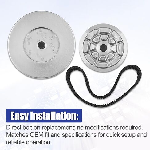 AM138485 AM138486 Primary & Secondary Drive Clutch with Belt Kit Fits for John Deere Gator HPX 4X2 4X4 Trail HPX HPX615E Utility Vehicles in Saudi Arabia