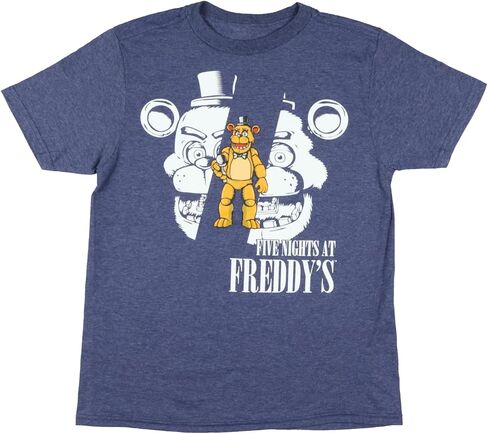 تي شيرت للأولاد من Five Nights At Freddy بتصميم وجه منفصل وأكمام قصيرة in Saudi Arabia