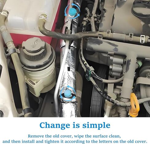 Car A/C Valve Core Caps, Leakproof R134a Air Conditioning System Charging Port Caps Replacement, High and Low Pressure Ac Caps Auto A/C Valve Core Caps Seal Kit for Most Cars (2PCS) in Saudi Arabia