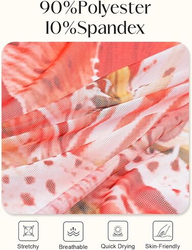 Womens 3pcs Swimsuit Floral Print Bikini Sets with Beach Cover Up Apron-wrap Skirt Triangle Bikini Top in Saudi Arabia