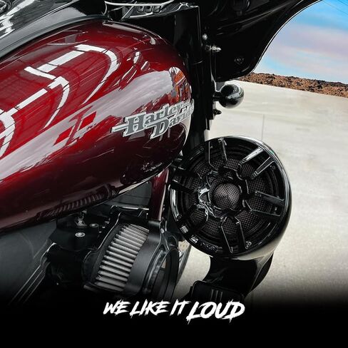 DS18 PRO-CF6.2SLN 6.5" Slim Motorcycle & Motorsports Loudspeaker with Water Resistant Carbon Fiber Cone | 2-Ohm 150W RMS - Shallow Speaker for Motorcycles in Saudi Arabia