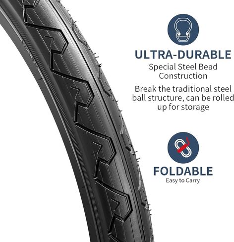 YUNSCM 26" Bike Tires 26x2.10/54-559 and 26" Bike Tubes Schrader Valve with 2 Rim Strips Compatible with 26 x 2.0 26 x 2.10 26 x 2.125 26 x 2.20 Bike Bicycle Tires and Tubes (P-1087) in Saudi Arabia