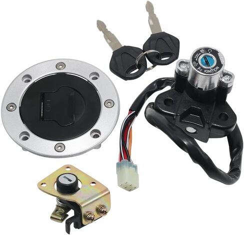 Ignition Switch Gas Cap Cover Seat Lock Key for Suzuki GSX1200 FSW/FSX,GSX400 FSV/FSK1(GK7B) Inazuma for Suzuki GSX600 GSXR600 GSX750 GSXR750 TL1000R TL1000S Ignition Switch Gas Cap in Saudi Arabia