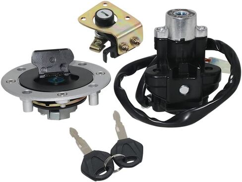 Ignition Switch Gas Cap Cover Seat Lock Key for Suzuki GSX1200 FSW/FSX,GSX400 FSV/FSK1(GK7B) Inazuma for Suzuki GSX600 GSXR600 GSX750 GSXR750 TL1000R TL1000S Ignition Switch Gas Cap in Saudi Arabia