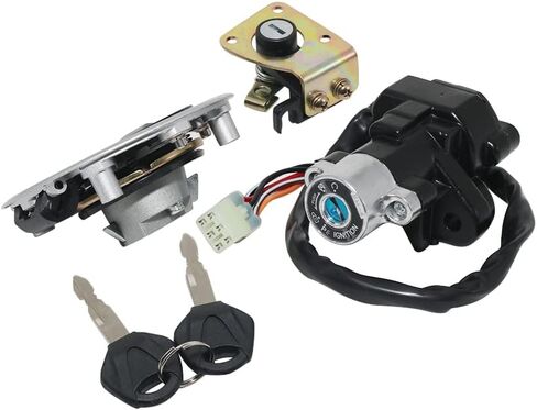 Ignition Switch Gas Cap Cover Seat Lock Key for Suzuki GSX1200 FSW/FSX,GSX400 FSV/FSK1(GK7B) Inazuma for Suzuki GSX600 GSXR600 GSX750 GSXR750 TL1000R TL1000S Ignition Switch Gas Cap in Saudi Arabia