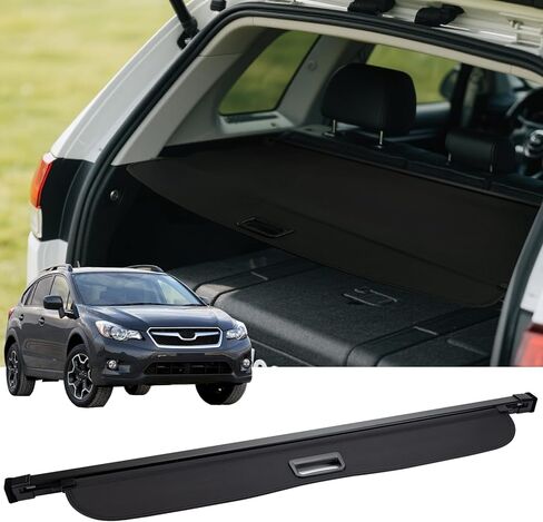 FARBIN Trunk Cargo Cover for Subaru Crosstrek 2013-2017 Impreza 2012-2016, Retractable Trunk Cover Shielding Shade, Privacy Security Screen (for 2013-2017 Subaru Crosstrek/2012-2016 Impreza Canvas) in Kuwait