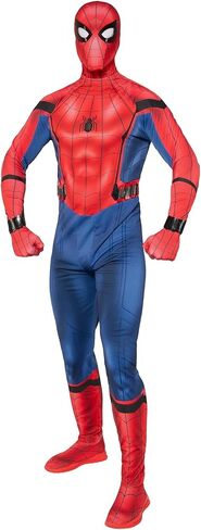 زي Jazwares Marvel Spider-Man Primalux التنكري للرجال - بدلة ممتازة لحفلات العودة للوطن مع رماة الويب وقناع وأحذية مدمجة in Saudi Arabia