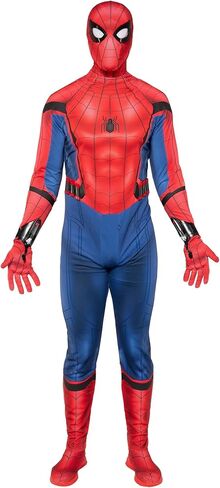 زي Jazwares Marvel Spider-Man Primalux التنكري للرجال - بدلة ممتازة لحفلات العودة للوطن مع رماة الويب وقناع وأحذية مدمجة in Saudi Arabia