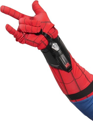 زي Jazwares Marvel Spider-Man Primalux التنكري للرجال - بدلة ممتازة لحفلات العودة للوطن مع رماة الويب وقناع وأحذية مدمجة in Saudi Arabia