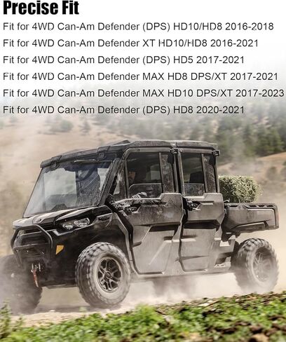 3" Lift Kit Fit for Can-Am Defender HD5 HD8 HD9 HD10 DPS XT, Front & Rear Suspension Upgrade with Aluminum Preload Spacers, Improves Ground Clearance, Fits up to 28" Off-Road Tires in Saudi Arabia