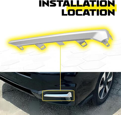 Left Right Front Fog Light Cover Trim Chrome for Subaru Forester 2017-2018 57708SG000 57708SG010 in Kuwait