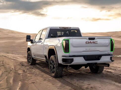 أغطية إضاءة خلفية Rvinyl متوافقة مع GMC Sierra 2020-2023 (2500/3500 LED) - دخاني in Saudi Arabia