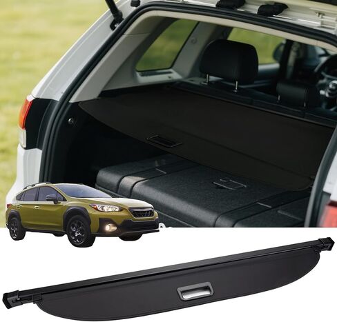 غطاء FARBIN لحمولة صندوق السيارة لسيارة Subaru Crosstrek 2013-2017 Impreza 2012-2016، غطاء حماية لصندوق السيارة قابل للسحب، شاشة أمان للخصوصية (لـ 2013-2017 Subaru Crosstrek/2012-2016 Impreza Canvas) in Kuwait