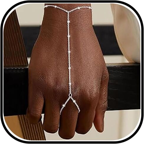 سوار سلسلة يد ذهبي للنساء، سوار حلقي، سلسلة يد، أساور أنيقة، هدايا مجوهرات لحفلات الزفاف، ملابس يومية in Kuwait