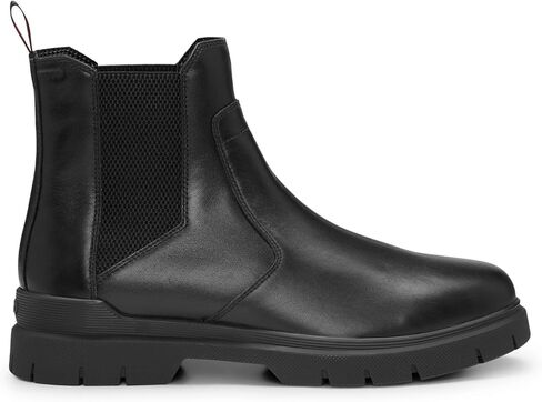 HUGO Herren Ryan Cheb Chelsea Boots aus Leder mit Charakteristischer Sohle Größe in Saudi Arabia