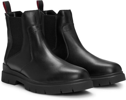 HUGO Herren Ryan Cheb Chelsea Boots aus Leder mit Charakteristischer Sohle Größe in Saudi Arabia