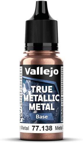 Vallejo - Arcane Gold Light | True Metallic Metal TMM | Acrylic Colors for Painting Metal Effects on Fantasy, Historical, and Wargaming Miniatures | 18 ml (0.6 fl.oz.) in Saudi Arabia