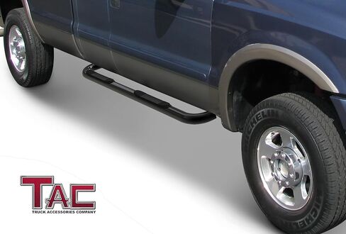 TAC Side Steps Running Boards Fit 1999-2016 Ford F250/F350/F450/F550 Super Duty Super Cab Truck Pickup 3" Black Side Bars Nerf Bars Off Road Automotive Exterior Accessories in Saudi Arabia