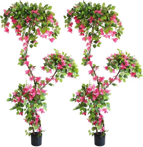 شجرة الجهنمية الاصطناعية، أشجار الجهنمية المزيفة بطول 3.6 قدم مع وعاء، نبات صناعي مقاس 43 بوصة للديكور الداخلي in Kuwait