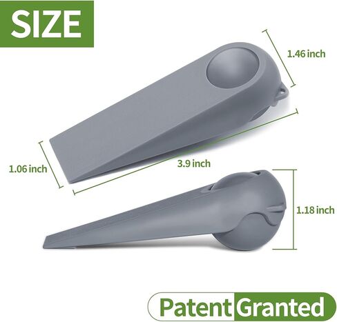 سدادات باب لأسفل الباب، أسافين سدادة باب مطاطية، حاملات أبواب لجميع أنواع الأسطح، عبوتان من سدادات أبواب الكرة السحرية، حزمة كومبو، رمادي ورمادي in Kuwait