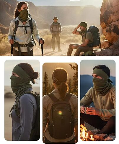 Xeoxarel Neck Gaiter, 7 Pack Cooling UV Protection, Bandana Face Mask Scarf for Men and Women in Saudi Arabia