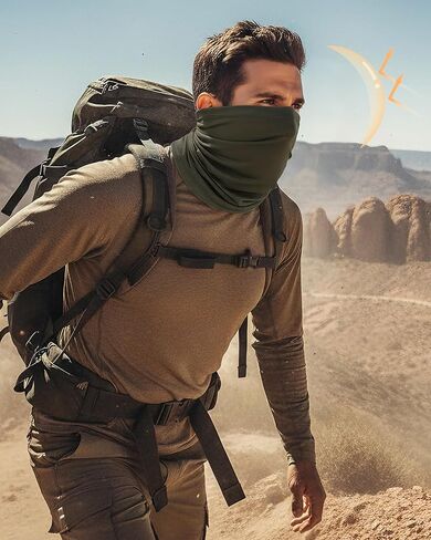 Xeoxarel Neck Gaiter, 7 Pack Cooling UV Protection, Bandana Face Mask Scarf for Men and Women in Saudi Arabia
