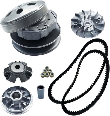 GY6 125cc/150cc Rear Clutch，Clutch Kits and Variator Assembly with 743+842 belt Compatible for 4-Stroke Engine Scooter ATV Taotao Roketa Sunl in Kuwait
