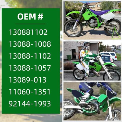 Clutch Friction w/Steel Plates Springs & Clutch Outer Cover Gasket for Kawasaki KX125 1997-2002 130881102 13088-1008 13088-1102 in Saudi Arabia