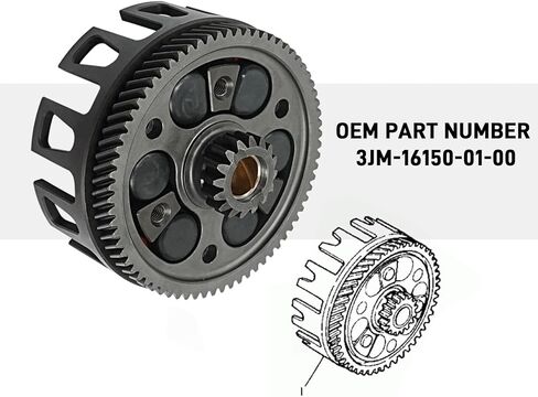 CNC Billet Clutch Basket & Heavy Duty Primary Driven Gear Kit for Yamaha Blaster 200 YFS200 1988-2006 OEM# 3JM-16150-01-00 in Saudi Arabia
