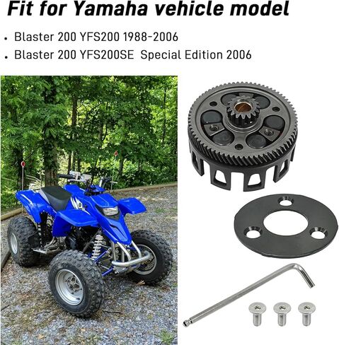 CNC Billet Clutch Basket & Heavy Duty Primary Driven Gear Kit for Yamaha Blaster 200 YFS200 1988-2006 OEM# 3JM-16150-01-00 in Saudi Arabia