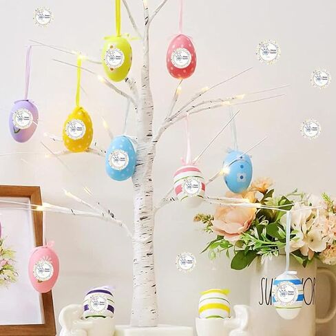 60 Pcs Happy Easter Stickers, Bunny Stickers for Easter Eggs Gift Tags Envelope Sticker Seals, Rabbit Pattern Design Gift Tags Sticker Envelope Egg Cards Basket Spring Decorations in Saudi Arabia