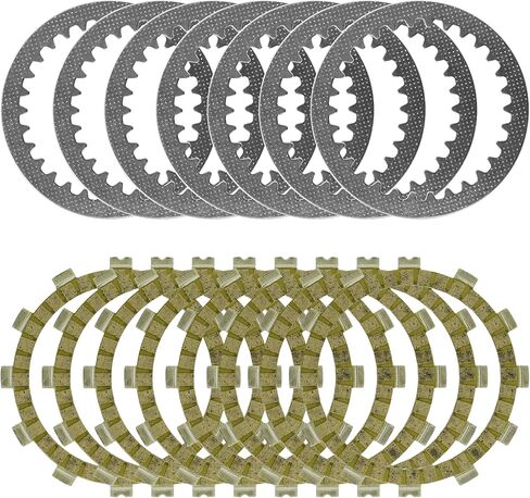 Caltric Clutch Friction Plates Compatible with Suzuki RM125 1984-1991 / LT-F300F 1999-2002/21441-11900 in Saudi Arabia