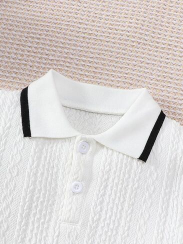 قمصان بولو بيكيه للأولاد صيفية بأكمام قصيرة وياقة كاجوال للأطفال الصغار من عمر 4 إلى 7 سنوات in Kuwait