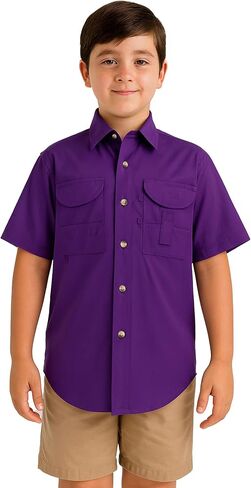 Kids Fishing Shirt Short Sleeves in Kuwait