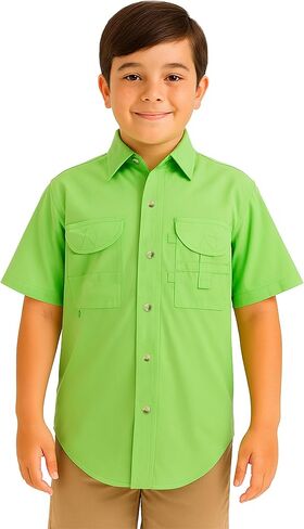 Kids Fishing Shirt Short Sleeves in Saudi Arabia