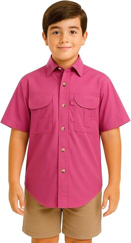 Kids Fishing Shirt Short Sleeves in Saudi Arabia