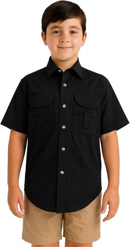 Kids Fishing Shirt Short Sleeves in Saudi Arabia